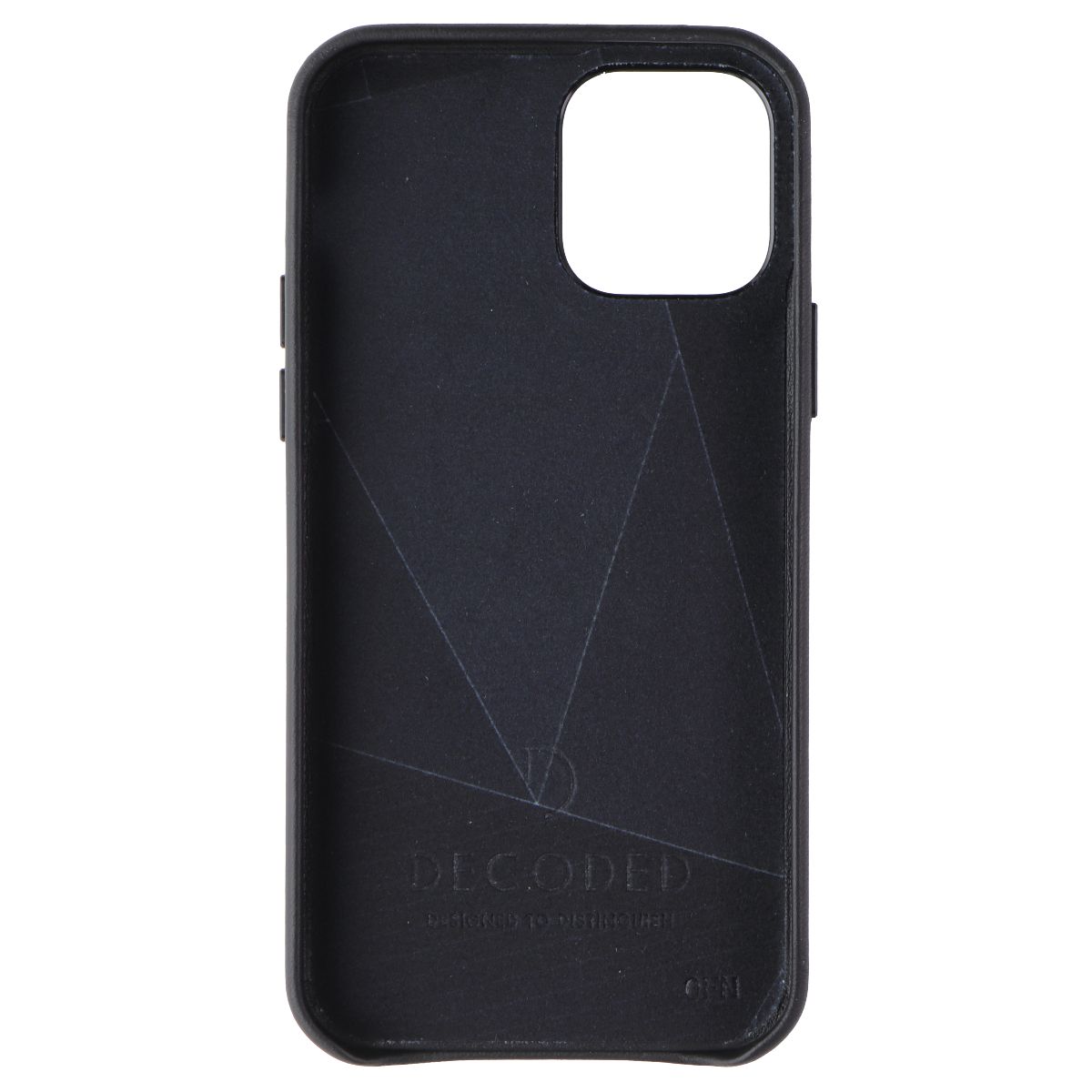 DECODED Back Cover Leather Case for MagSafe for iPhone 12/iPhone 12 Pro - Black Cell Phone - Cases, Covers & Skins Decoded - Simple Cell Bulk Wholesale Pricing - USA Seller
