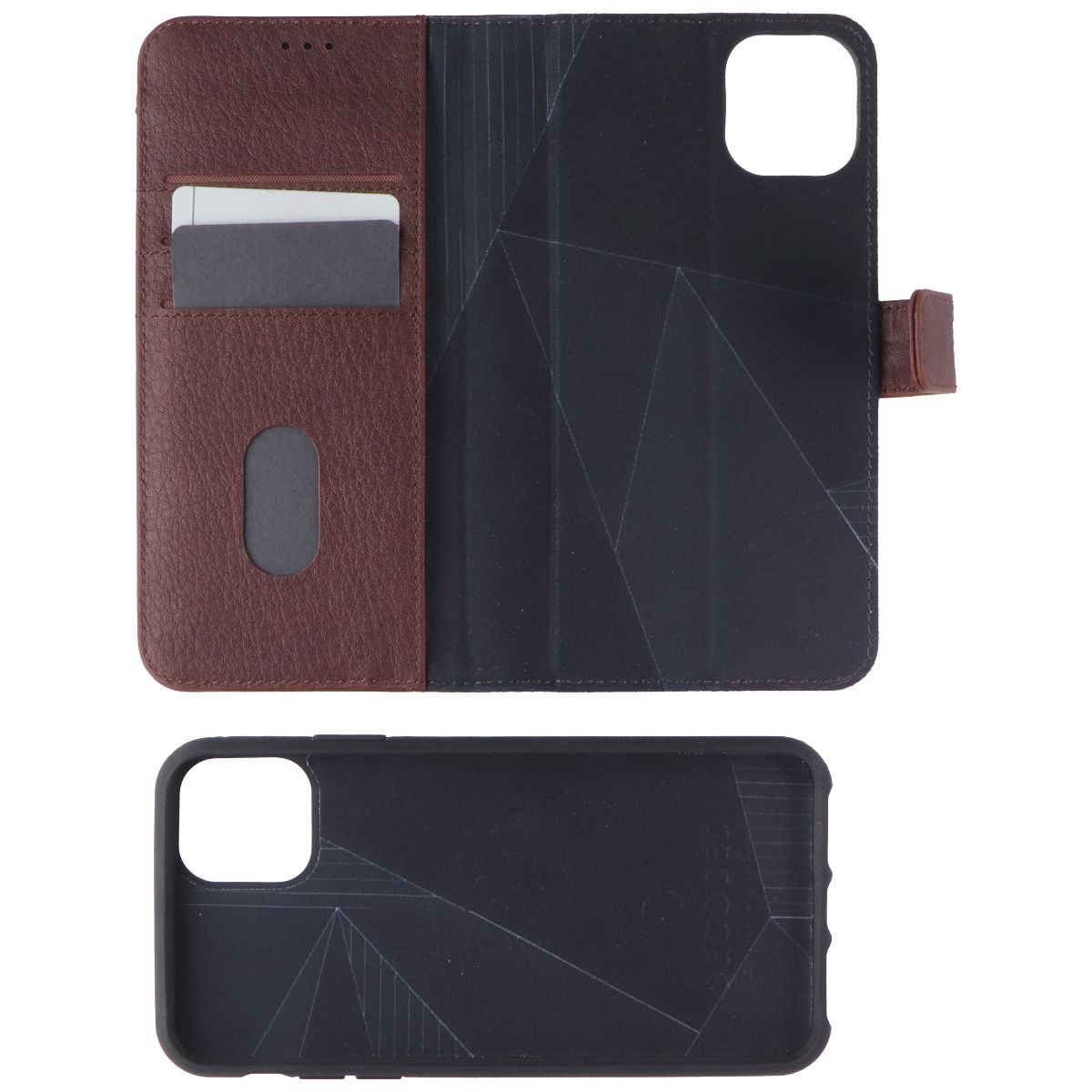 Decoded Detachable Leather Wallet for Apple iPhone 11 Pro Max - Brown Cell Phone - Cases, Covers & Skins Decoded - Simple Cell Bulk Wholesale Pricing - USA Seller
