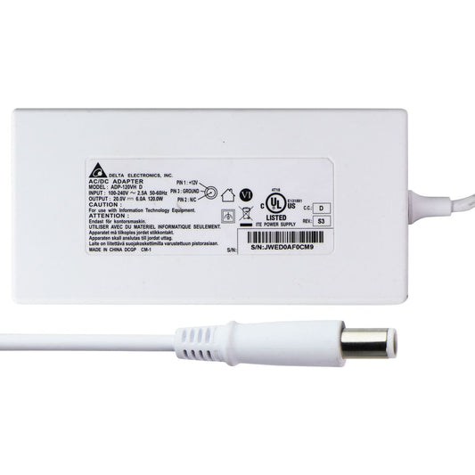 Delta Electronics (120W) 20V/6A AC/DC Adapter - White (ADP-120VH D) Multipurpose Batteries & Power - Multipurpose AC to DC Adapters Delta Electronics - Simple Cell Bulk Wholesale Pricing - USA Seller
