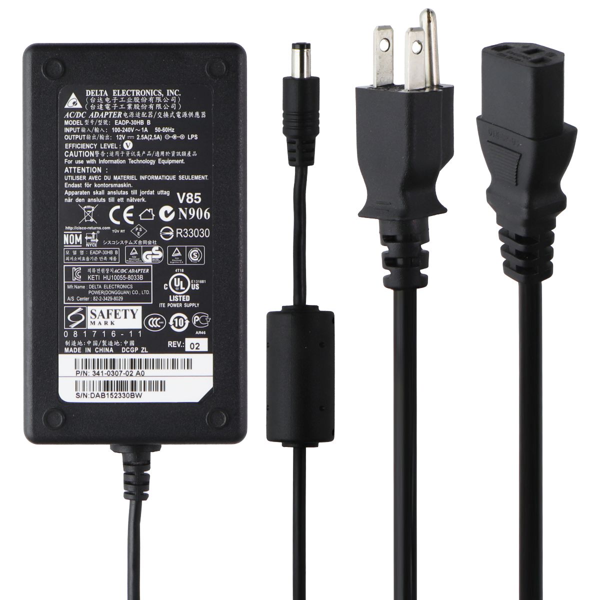 Delta (12V/2.5A) AC/DC Adapter Charger for Laptops (EADP-30HB) Computer Accessories - Laptop Power Adapters/Chargers Delta Electronics - Simple Cell Bulk Wholesale Pricing - USA Seller