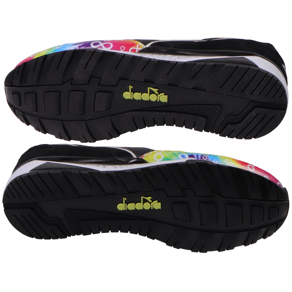 Diadora N9002 Autism Awareness Running Shoes - 10.5 - Black / Tie Dye Other Sporting Goods Diadora - Simple Cell Bulk Wholesale Pricing - USA Seller