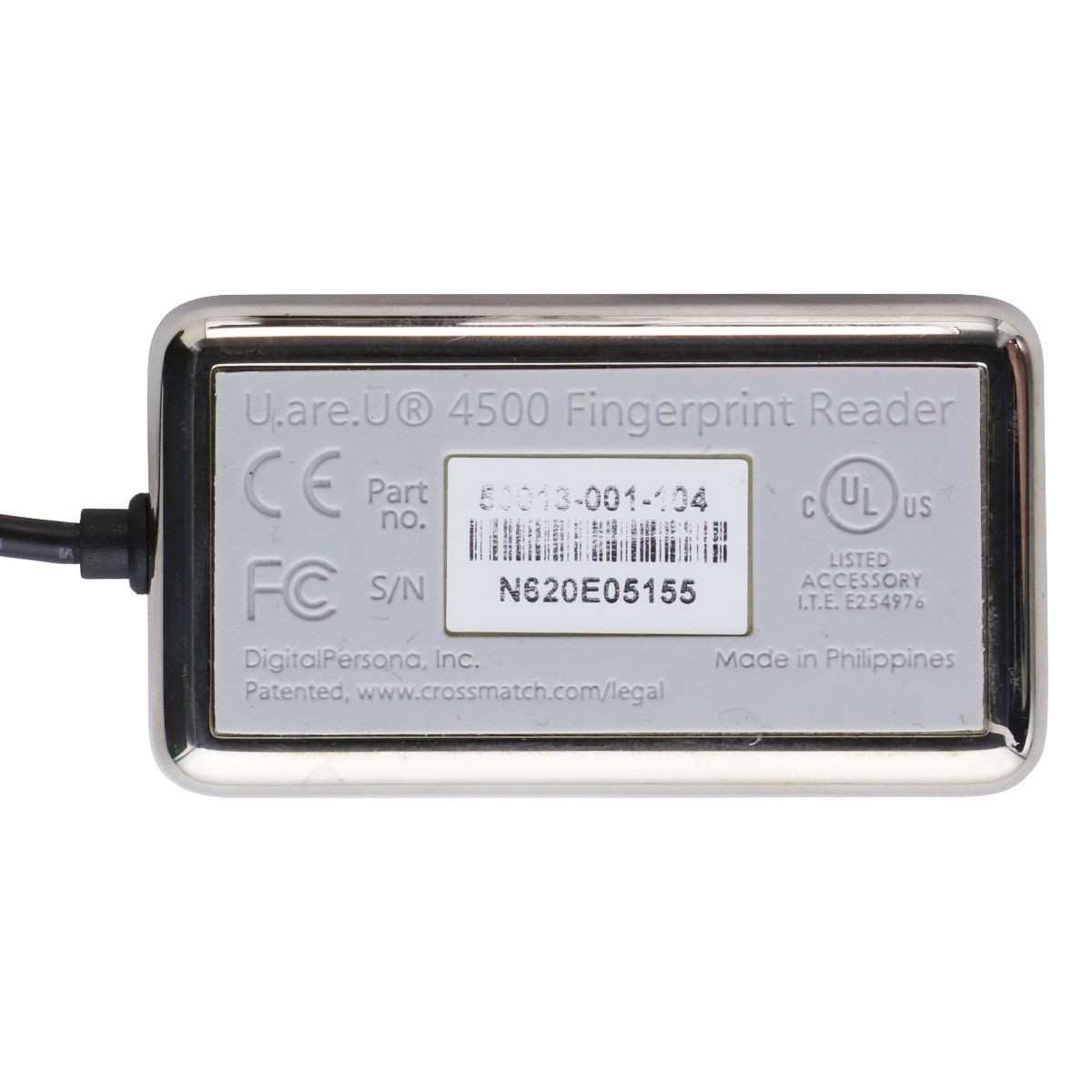 DigitalPersona HID 4500 Fingerprint Reader - Black/Silver (50013-001-104)