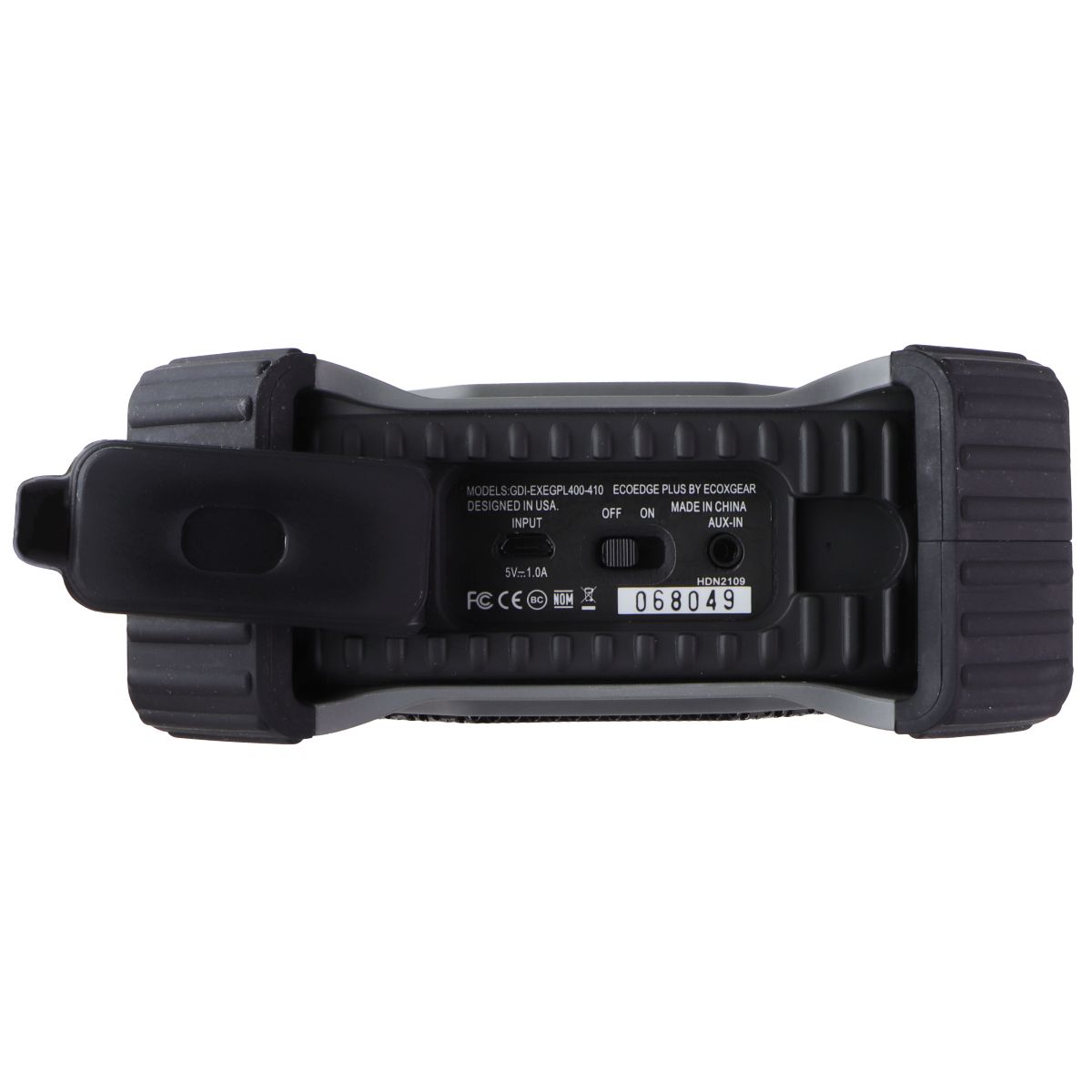 ECOXGEAR EcoEdge+ Waterproof Bluetooth LED Lit Speaker - Gray Cell Phone - Audio Docks & Speakers ECOXGEAR - Simple Cell Bulk Wholesale Pricing - USA Seller