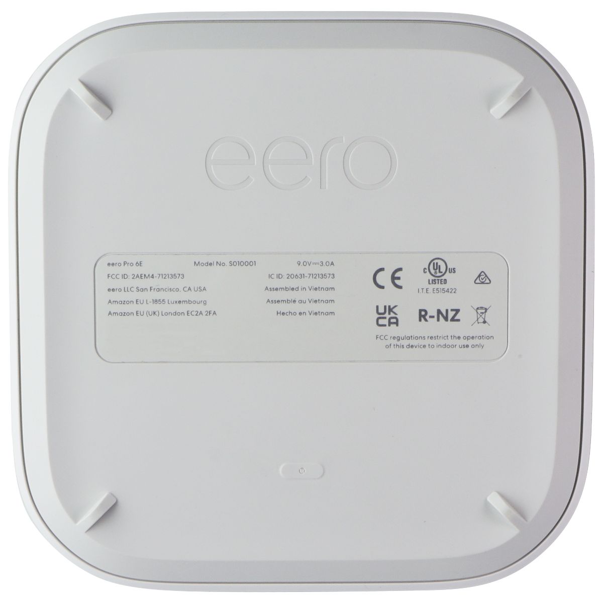 Amazon eero Pro 6E Dual-Band Mesh Wi-Fi 6 Routers (2-Pack) - White (S010001) Networking - Wired Routers eero - Simple Cell Bulk Wholesale Pricing - USA Seller