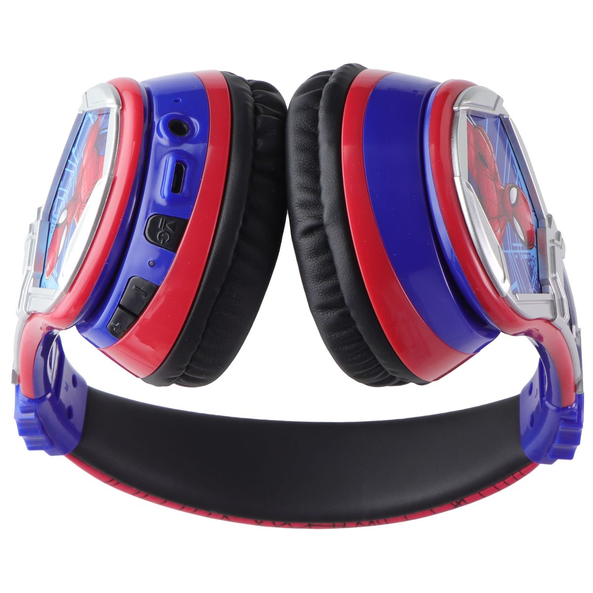 eKids Marvel Spider-Man Bluetooth Wireless Headphones for Kids - Red/Blue/Silver Portable Audio - Headphones eKids - Simple Cell Bulk Wholesale Pricing - USA Seller