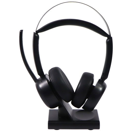 EMEET GeniusCall HS80 (Gen 2) Wireless On-Ear Headset with Charging Base - Black