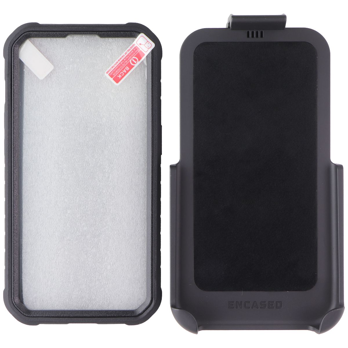 ENCASED Falcon Case and Holster for Apple iPhone 14 Pro - Black Cell Phone - Cases, Covers & Skins Encased - Simple Cell Bulk Wholesale Pricing - USA Seller