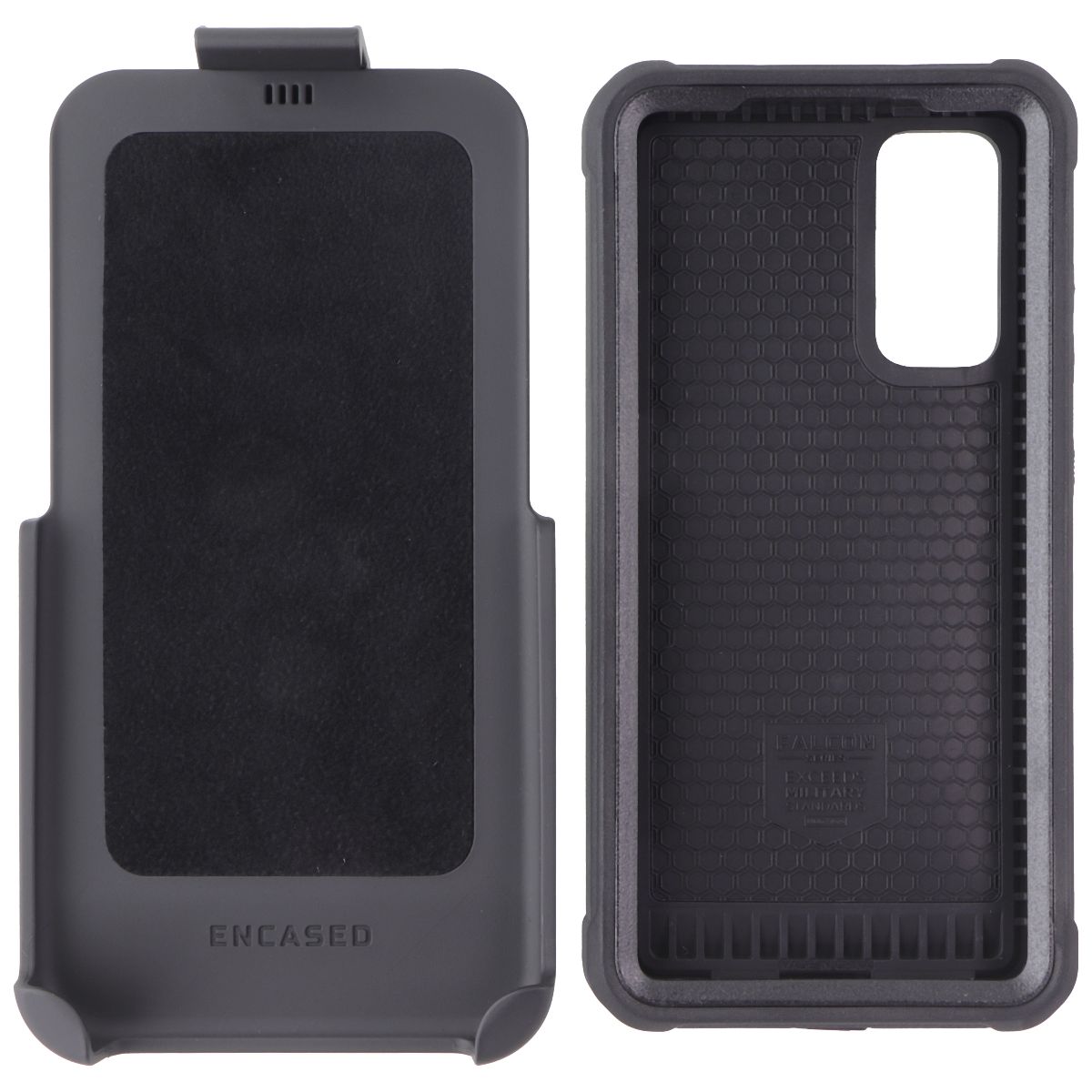 Encased Falcon Shield Case & Holster for Samsung Galaxy S20 FE - Black Cell Phone - Cases, Covers & Skins Encased - Simple Cell Bulk Wholesale Pricing - USA Seller