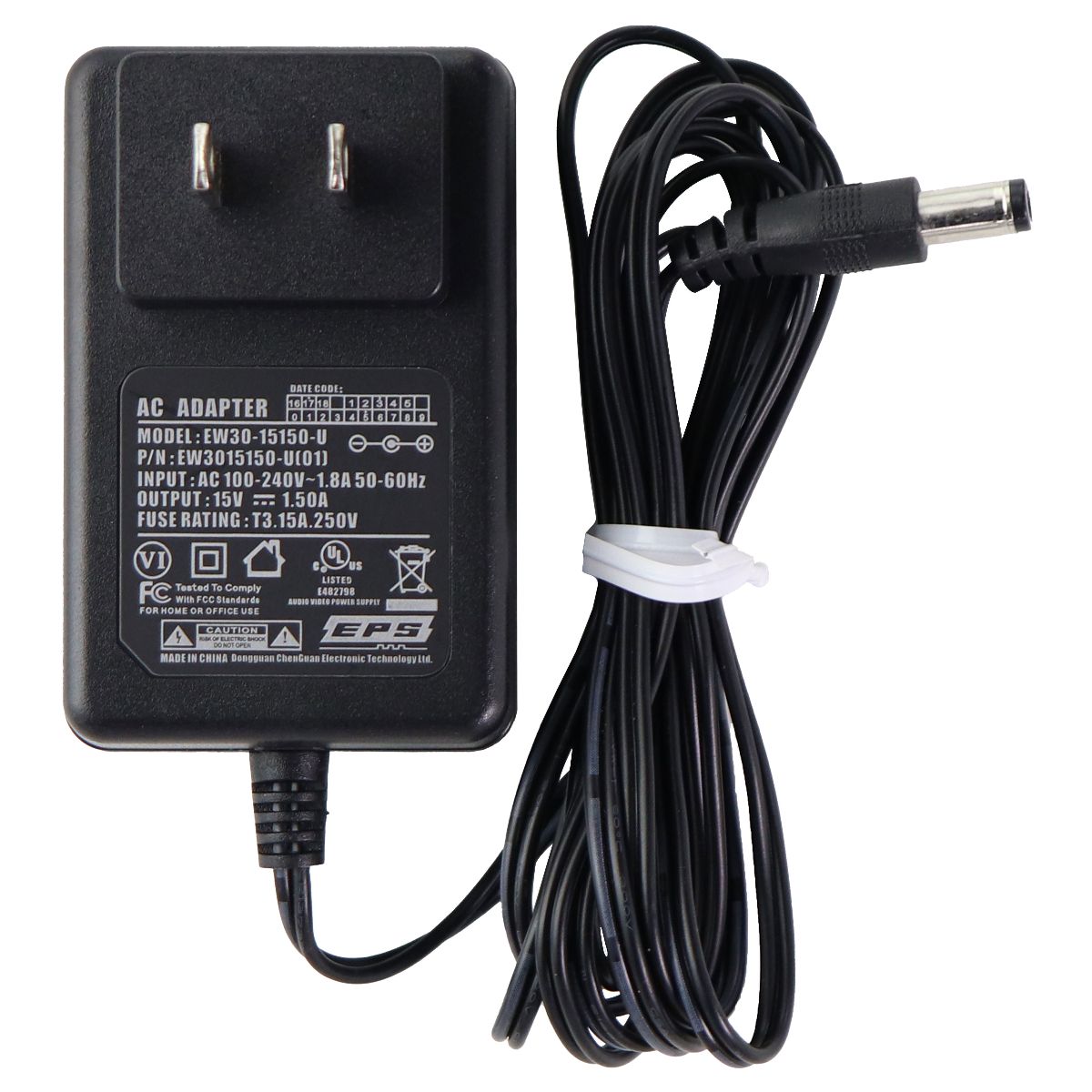 EPS (15V/1.5A) AC Adapter Wall Power Supply - Black (EW30-15150-U) Multipurpose Batteries & Power - Multipurpose AC to DC Adapters EPS - Simple Cell Bulk Wholesale Pricing - USA Seller