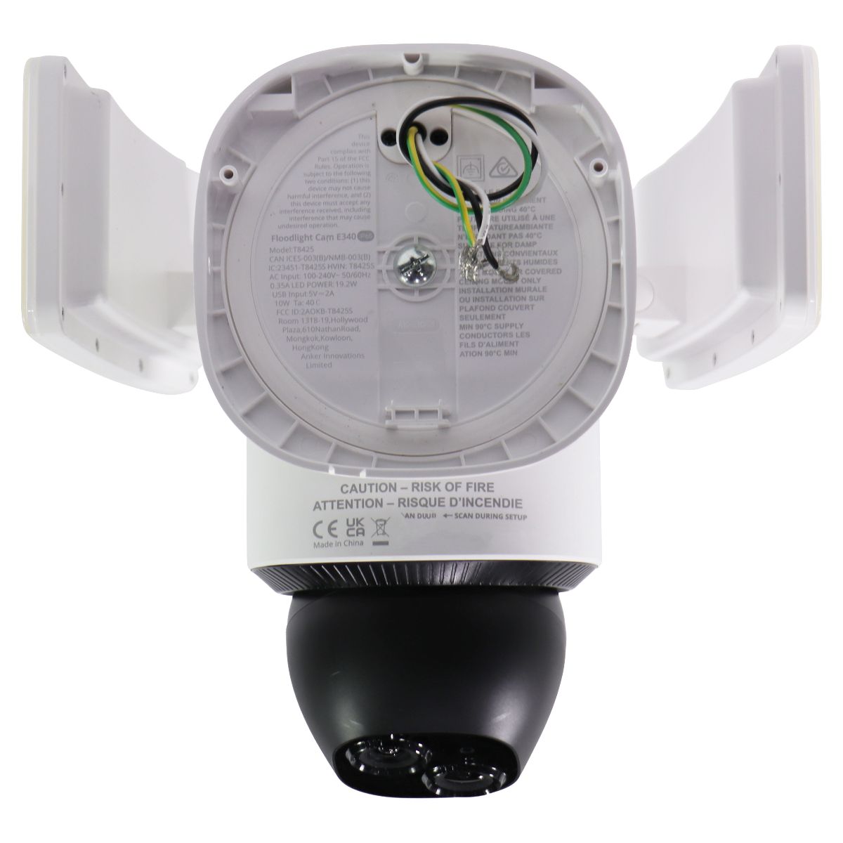 Eufy Security Floodlight Cam E340 - White (T8425) Home Surveillance - Security Cameras Eufy - Simple Cell Bulk Wholesale Pricing - USA Seller