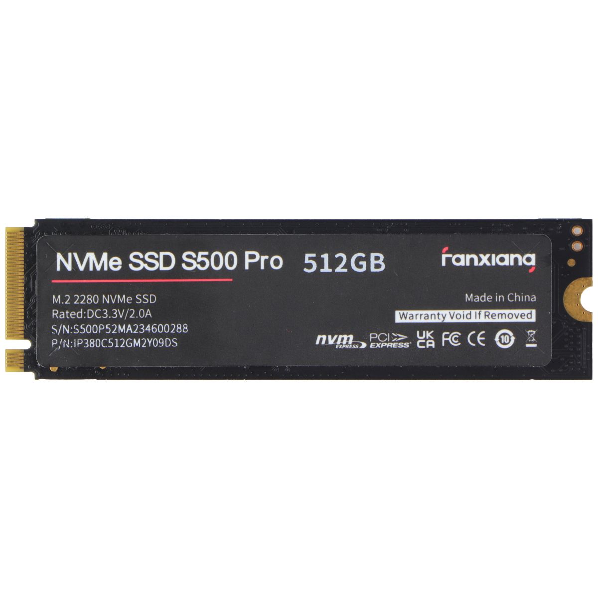 Fanxiang S500 Pro M.2 2280 NVMe Internal Solid State Drive SSD S500 Pro 512GB Digital Storage - Solid State Drives Fanxiang - Simple Cell Bulk Wholesale Pricing - USA Seller