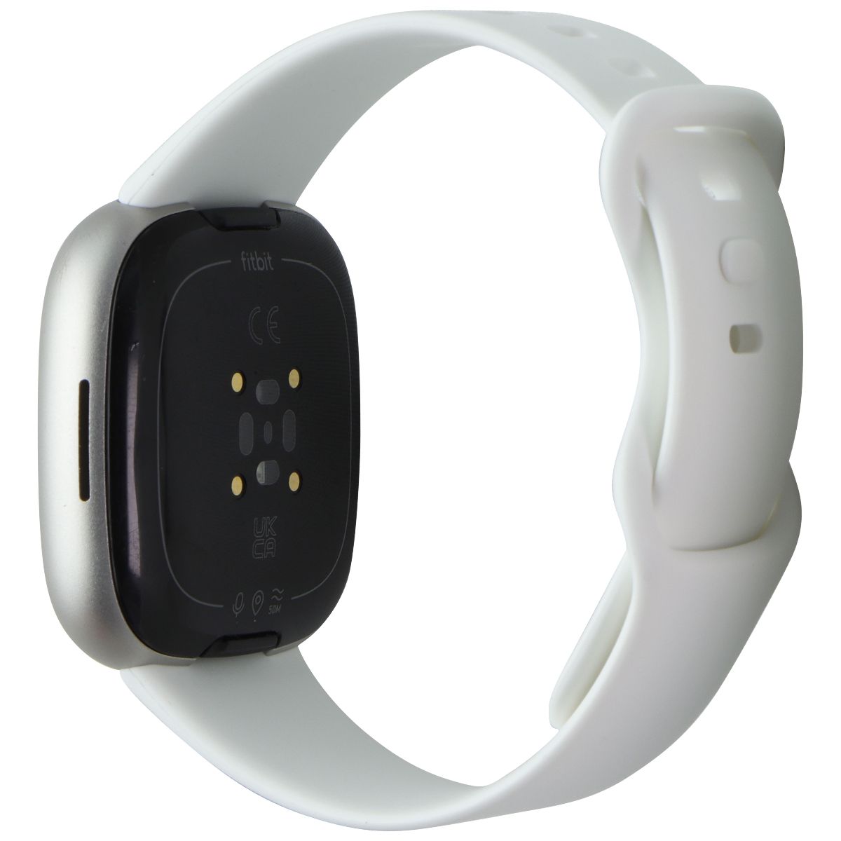 Fitbit Versa 4 Smart Watch and Fitness Tracker - Platinum AL / White SB (FB523) Smart Watches Fitbit - Simple Cell Bulk Wholesale Pricing - USA Seller