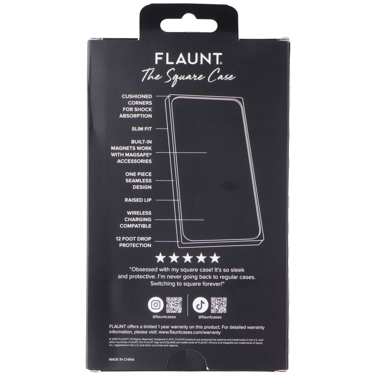 Flaunt Square Case for MagSafe for Apple iPhone 17 Pro - Pink Mother of Pearl Cell Phone - Cases, Covers & Skins Flaunt - Simple Cell Bulk Wholesale Pricing - USA Seller