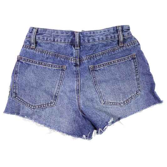 FOREVER 21 Heart Cutout Denim Shorts for Women - Size 24 - Medium Denim Other Sporting Goods Forever21 - Simple Cell Bulk Wholesale Pricing - USA Seller