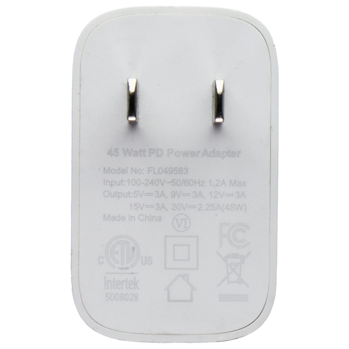 Fuel (45W) USB-C Wall Charger Adapter - White (FL049563) Cell Phone - Chargers & Cradles FUEL - Simple Cell Bulk Wholesale Pricing - USA Seller