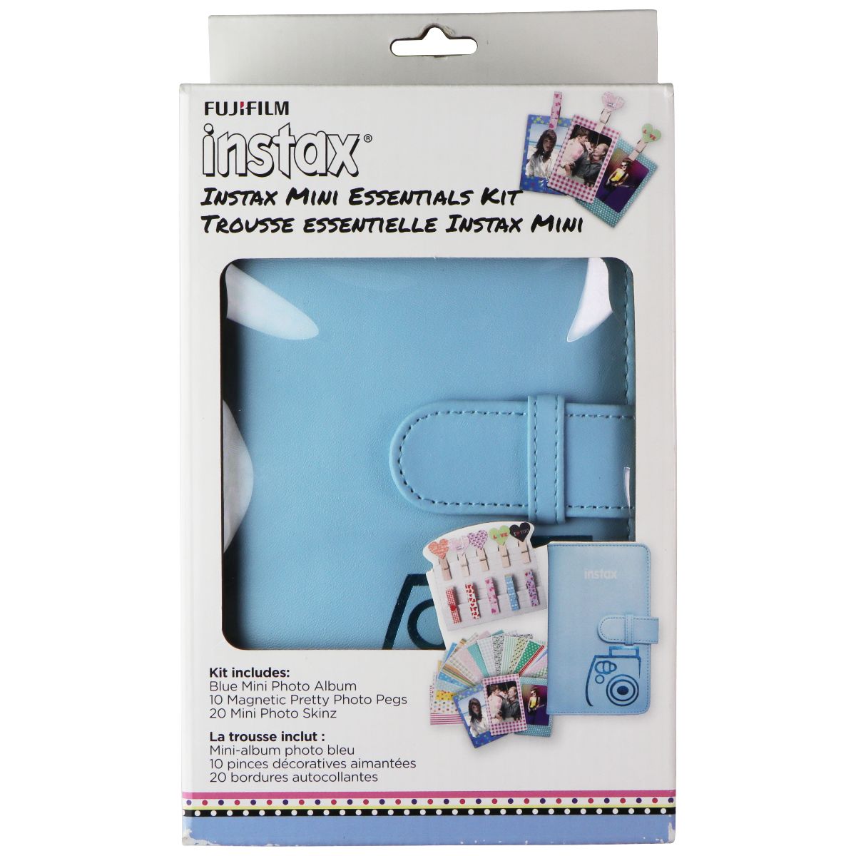 Fujifilm Instax Mini Essentials Kit for Instax Mini Camera - Light Blue Photo Albums & Storage - Photo Albums & Boxes Fujifilm - Simple Cell Bulk Wholesale Pricing - USA Seller