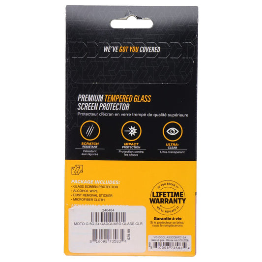 Gadget Guard Glass Screen Protector for Motorola Moto G 5G (2024) Cell Phone - Screen Protectors Gadget Guard - Simple Cell Bulk Wholesale Pricing - USA Seller