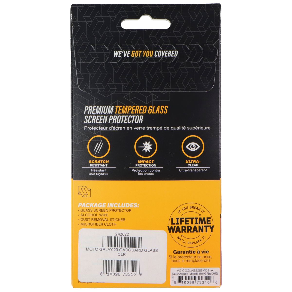 Gadget Guard Glass Screen Protector for Motorola Moto G Play (2023) Cell Phone - Screen Protectors Gadget Guard - Simple Cell Bulk Wholesale Pricing - USA Seller