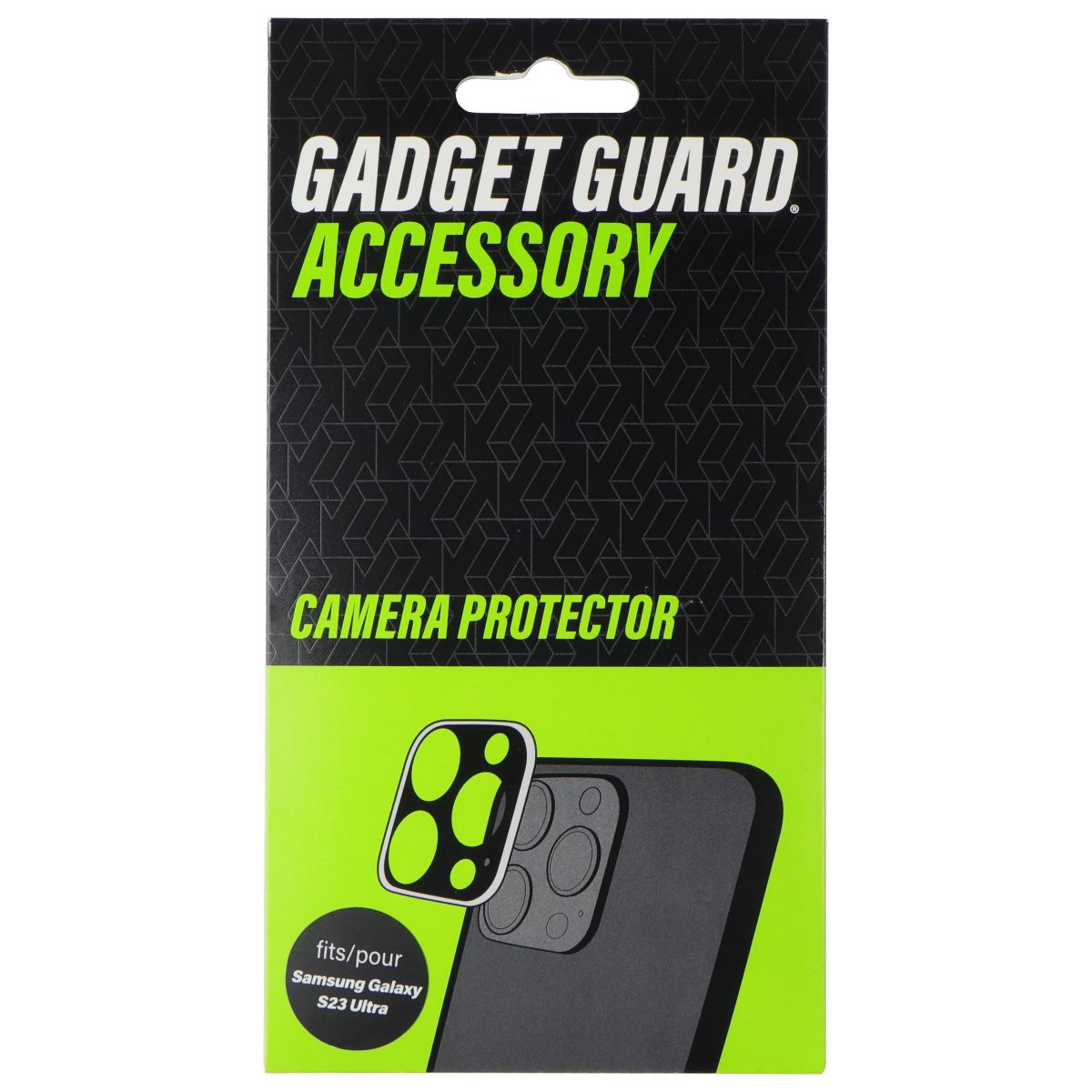 Gadget Guard - Camera Protector for Samsung Galaxy S23 Ultra - Black Cell Phone - Screen Protectors Gadget Guard - Simple Cell Bulk Wholesale Pricing - USA Seller
