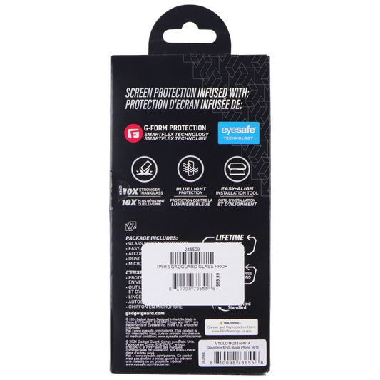 Gadget Guard G-Form Protection Screen Protector for Apple iPhone 16/15 Cell Phone - Screen Protectors Gadget Guard - Simple Cell Bulk Wholesale Pricing - USA Seller