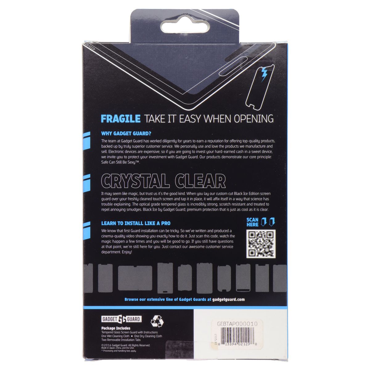 Gadget Guard Black Ice Tempered Glass Screen Protector for Apple iPad mini 4 iPad/Tablet Accessories - Screen Protectors Gadget Guard - Simple Cell Bulk Wholesale Pricing - USA Seller