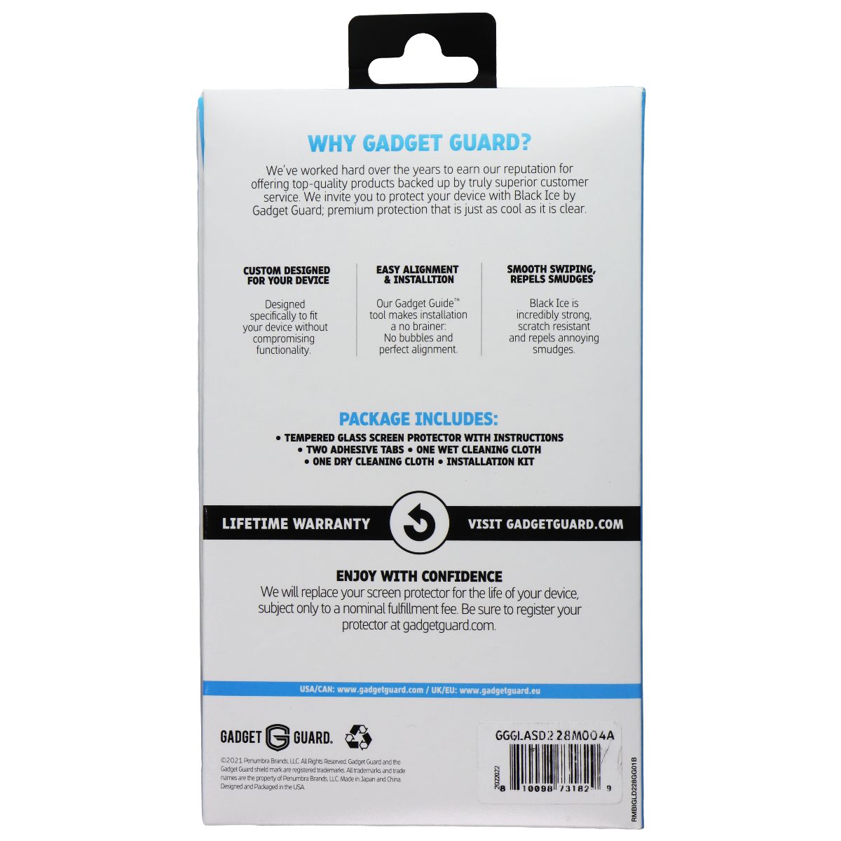 Gadget Guard Black Ice Glass with Easy Align Tool for Moto g Stylus 5G (2022) Cell Phone - Screen Protectors Gadget Guard - Simple Cell Bulk Wholesale Pricing - USA Seller