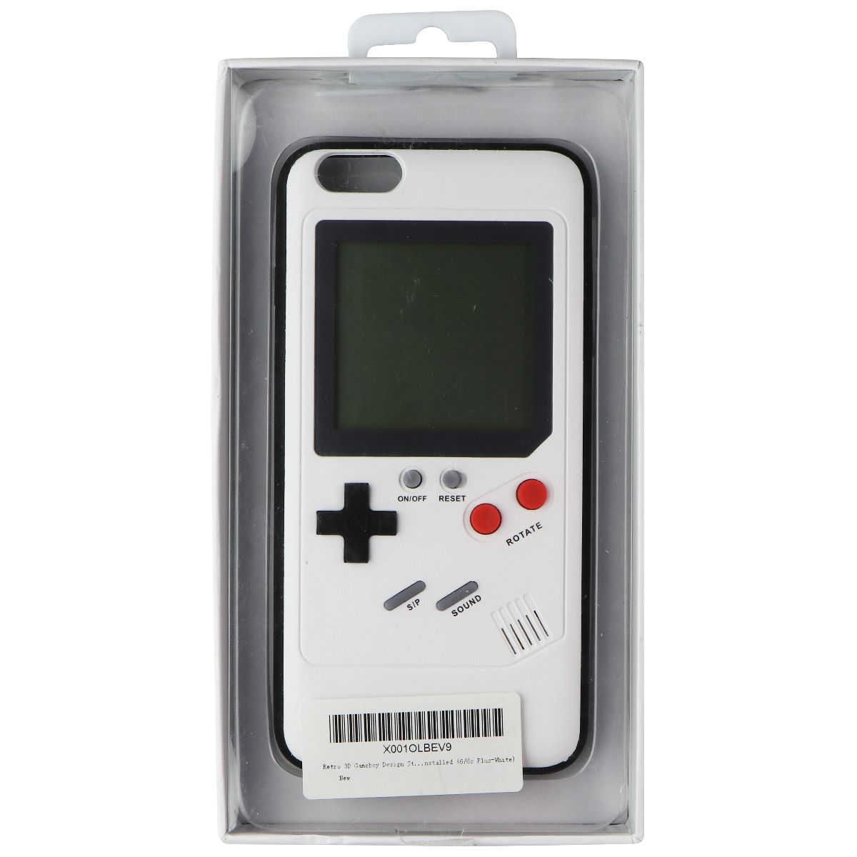 Retro 3D Gameboy Design Case for iPhone 6s+ / 6+ (PLUS) - White Cell Phone - Cases, Covers & Skins Gamer - Simple Cell Bulk Wholesale Pricing - USA Seller