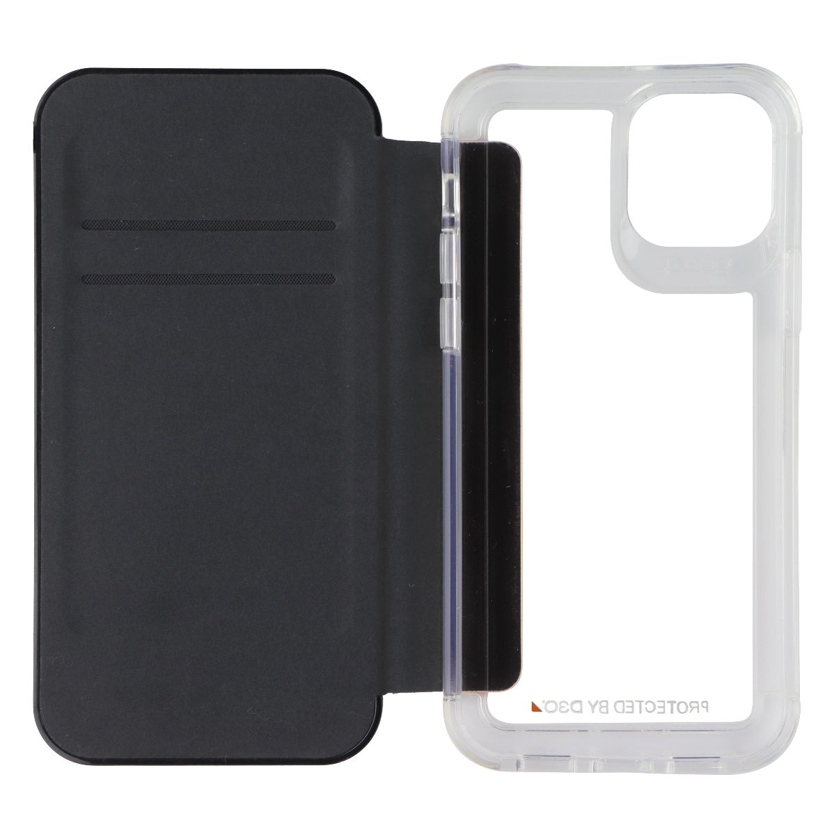 Gear4 Wembley Flip Series Case for Apple iPhone 12 and 12 Pro - Clear/Gray Cell Phone - Cases, Covers & Skins Gear4 - Simple Cell Bulk Wholesale Pricing - USA Seller
