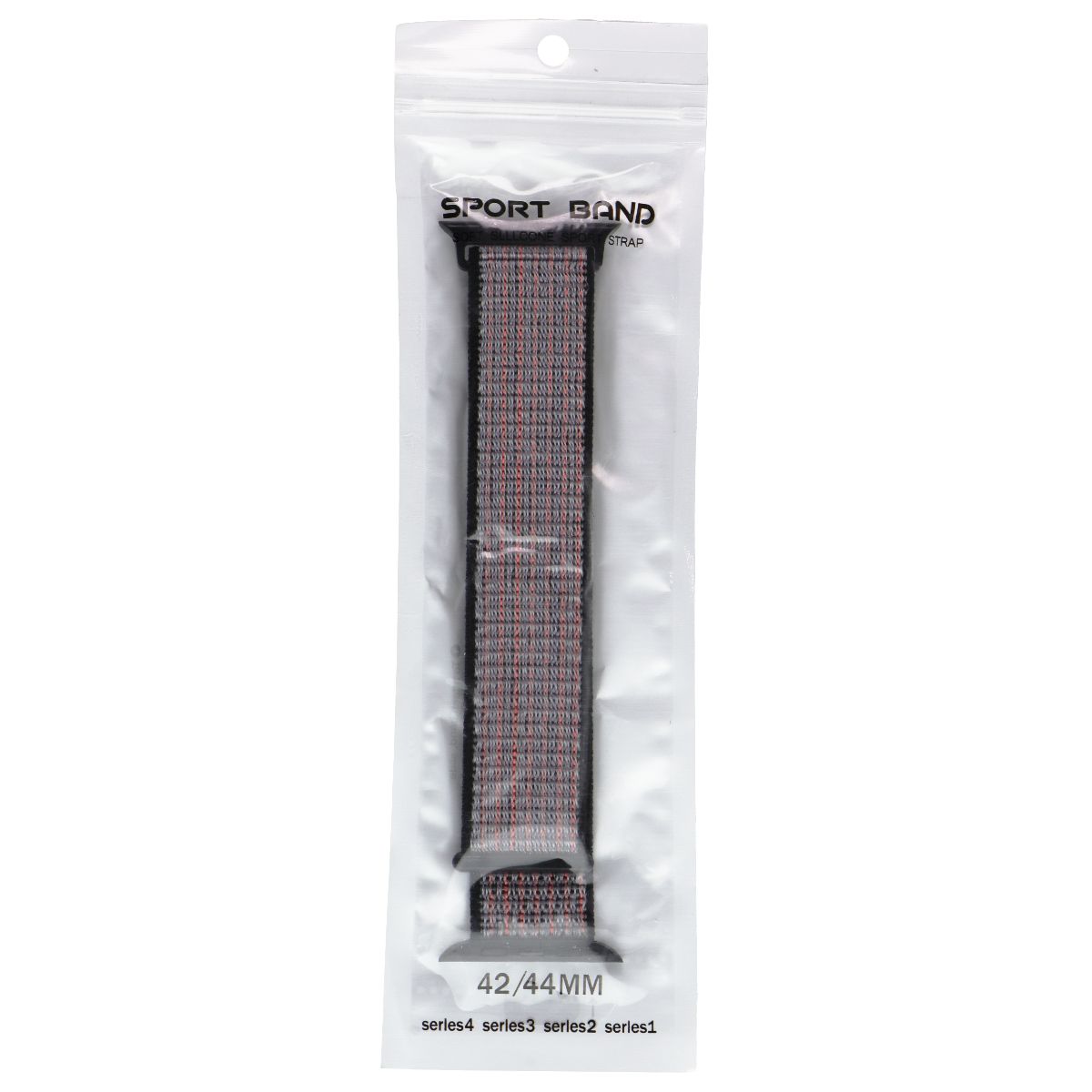 Generic Replacement Nylon Watch Band for Apple Watches 42/44mm - Gray/Orange Smart Watch Accessories - Watch Bands Generic - Simple Cell Bulk Wholesale Pricing - USA Seller