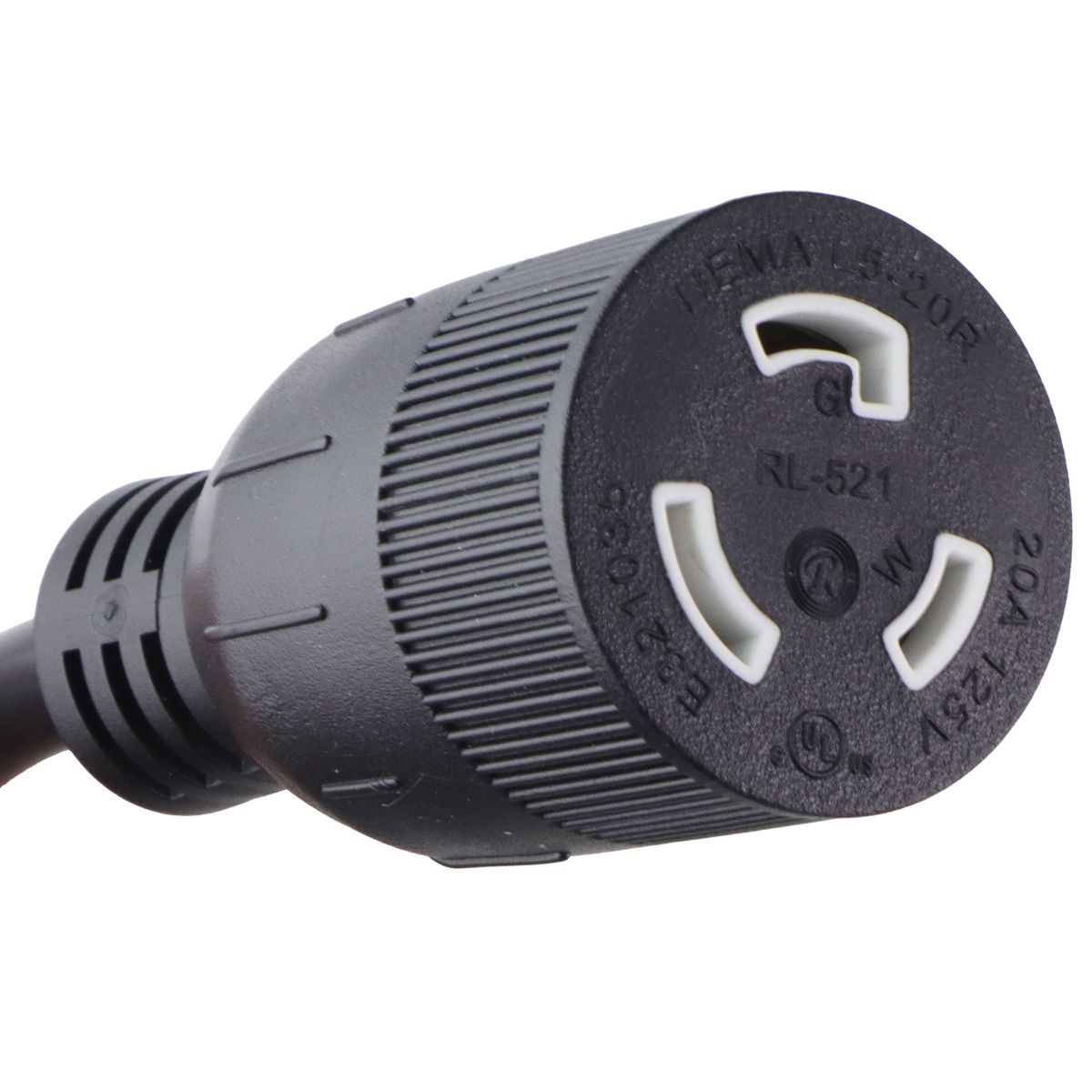 Generic NEMA N5-20P to L5-20R Pigtail Power Adapter Cord - 20A Power Management - Surge Protectors, Power Strips Generic - Simple Cell Bulk Wholesale Pricing - USA Seller