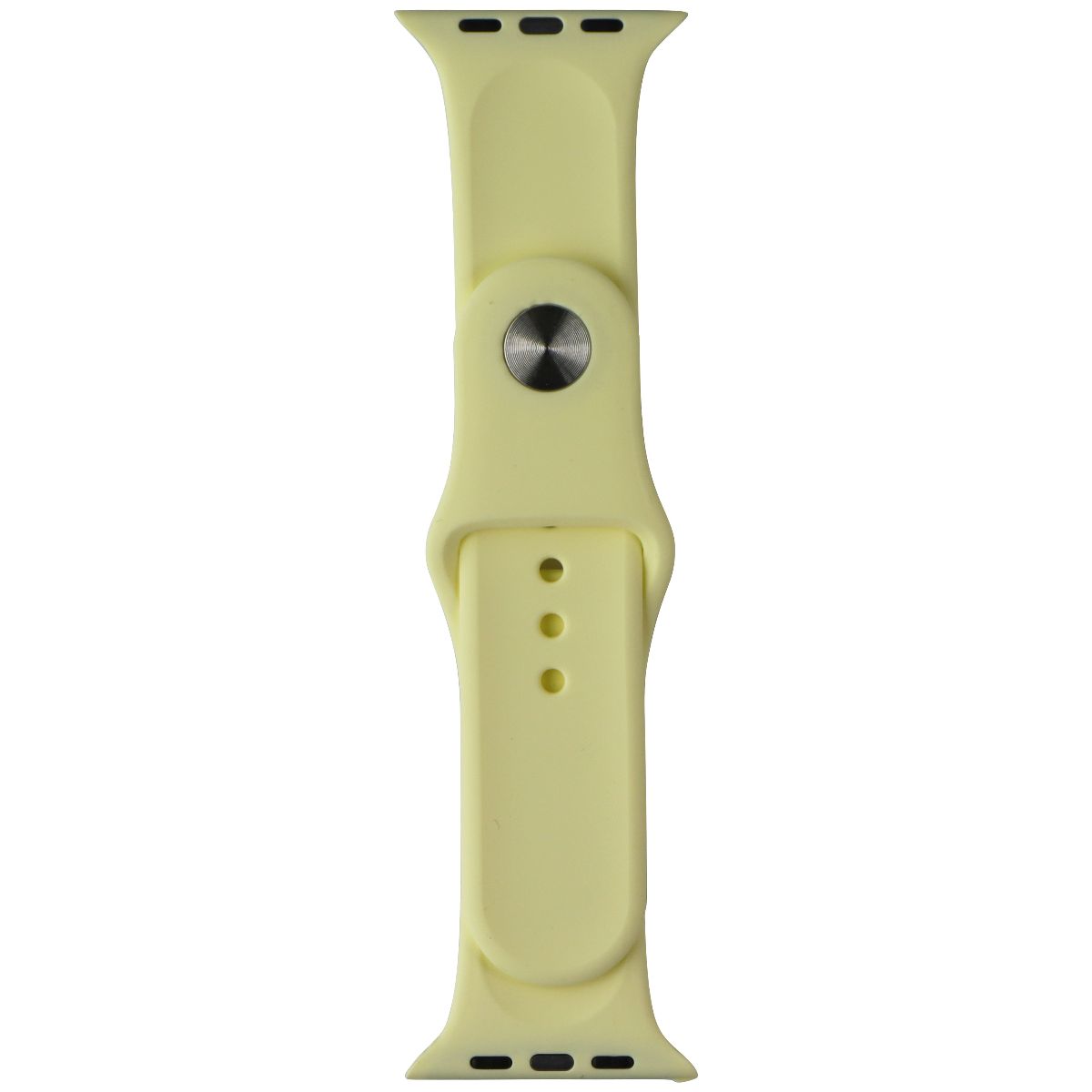 Generic Silicone Watch Band for Apple Watch 42/44mm - Yellow / Small Smart Watch Accessories - Watch Bands Generic - Simple Cell Bulk Wholesale Pricing - USA Seller