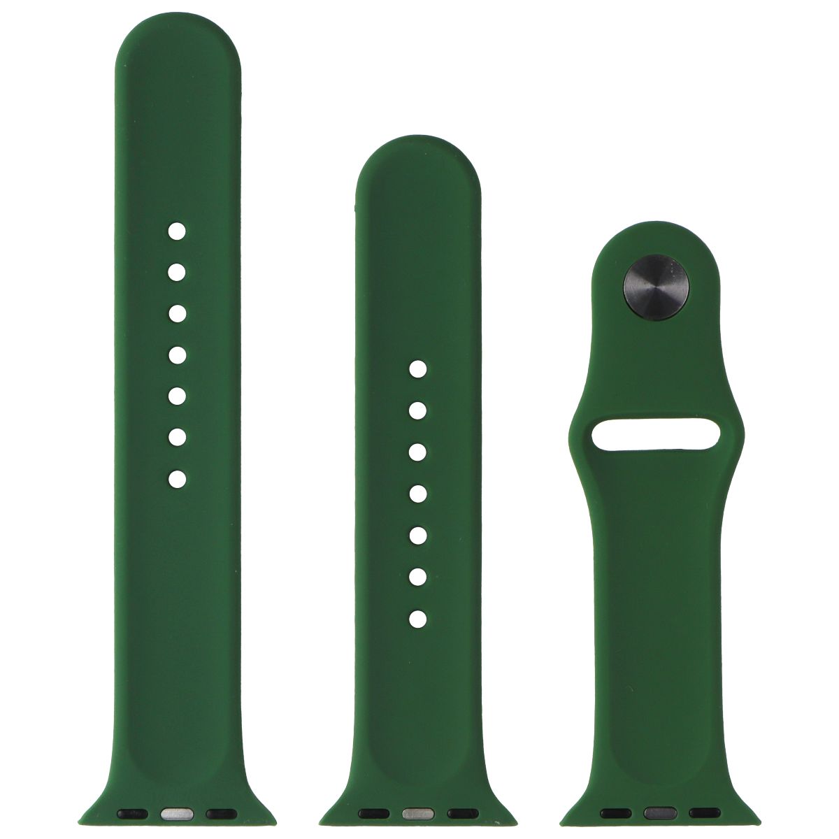 Generic Silicone Replacement Apple Watch Band 38-41mm Full Set - Clover Green Smart Watch Accessories - Watch Bands Generic - Simple Cell Bulk Wholesale Pricing - USA Seller