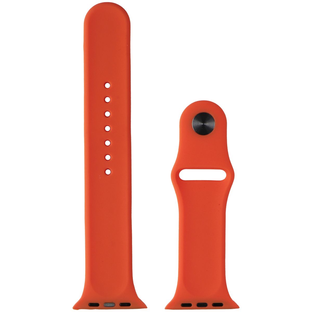 Generic Silicone Watch Band for Apple Watch 42/44/45/49mm - Orange / Large Smart Watch Accessories - Watch Bands Generic - Simple Cell Bulk Wholesale Pricing - USA Seller