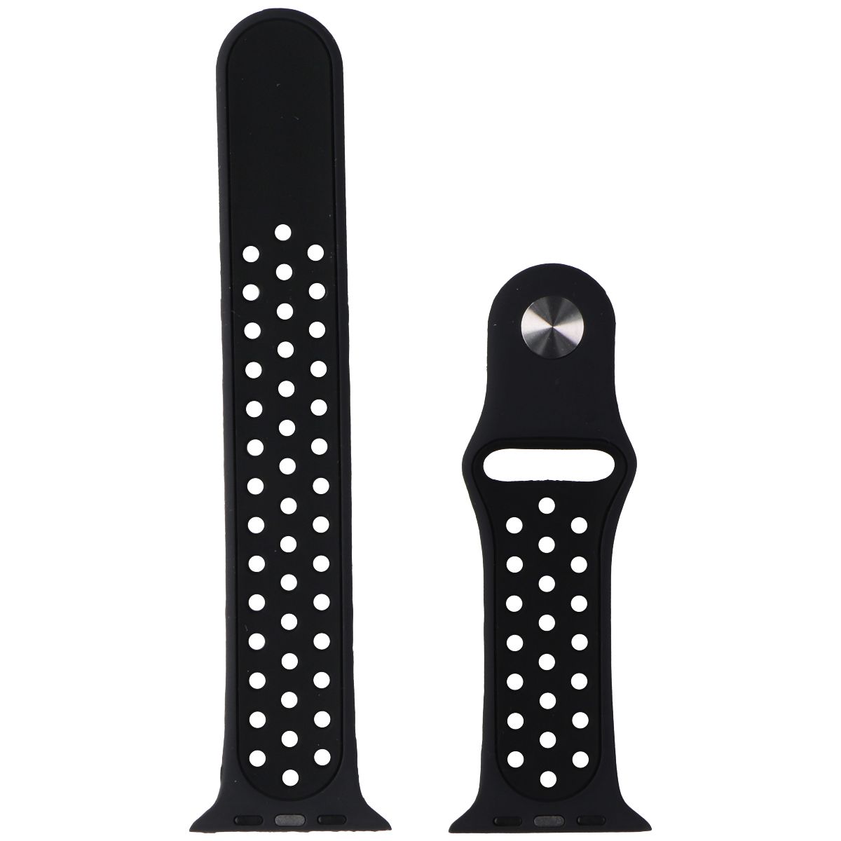 Generic Nike Sport Replacement Watch Band 42-45mm Anthracite/ Silver Clasp Large Smart Watch Accessories - Watch Bands Generic - Simple Cell Bulk Wholesale Pricing - USA Seller