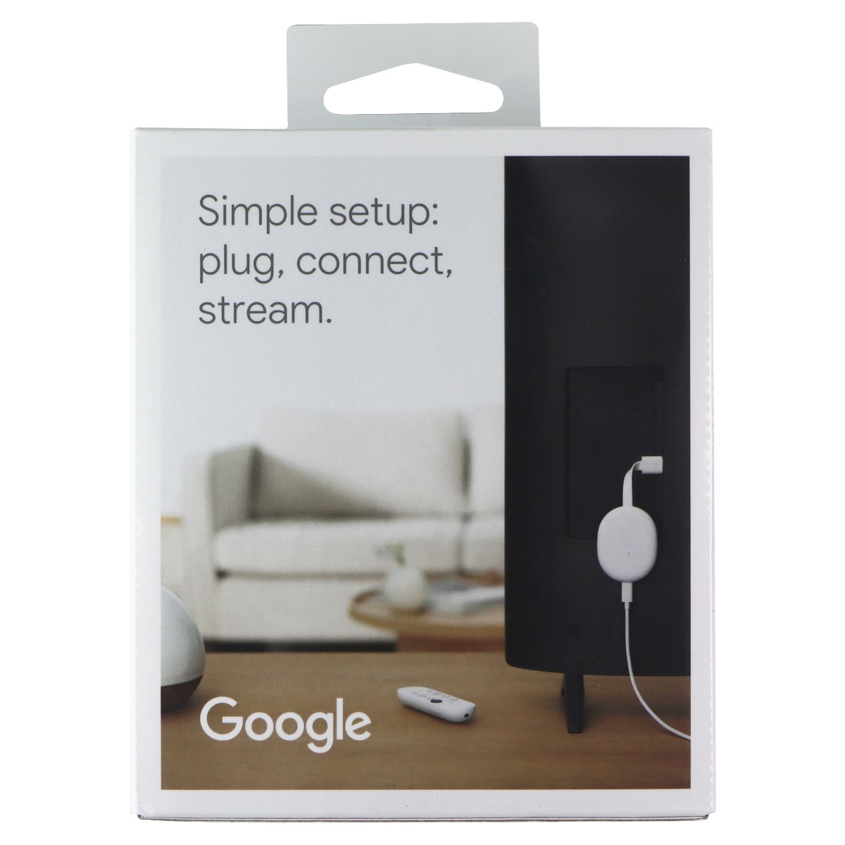 Google 4K Chromecast with Google TV - Snow (G9N9N / GA01919-US) Home Multimedia - Internet & Media Streamers Google - Simple Cell Bulk Wholesale Pricing - USA Seller
