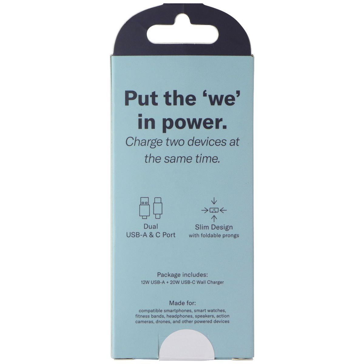 GoTo Dual 12W USB-A + 20W USB-C Wall Charger - Black Cell Phone - Chargers & Cradles GoTo - Simple Cell Bulk Wholesale Pricing - USA Seller