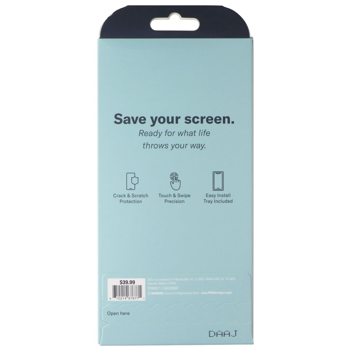 GoTo Tempered Glass Screen Protector for Samsung Galaxy A14 5G Cell Phone - Screen Protectors GoTo - Simple Cell Bulk Wholesale Pricing - USA Seller