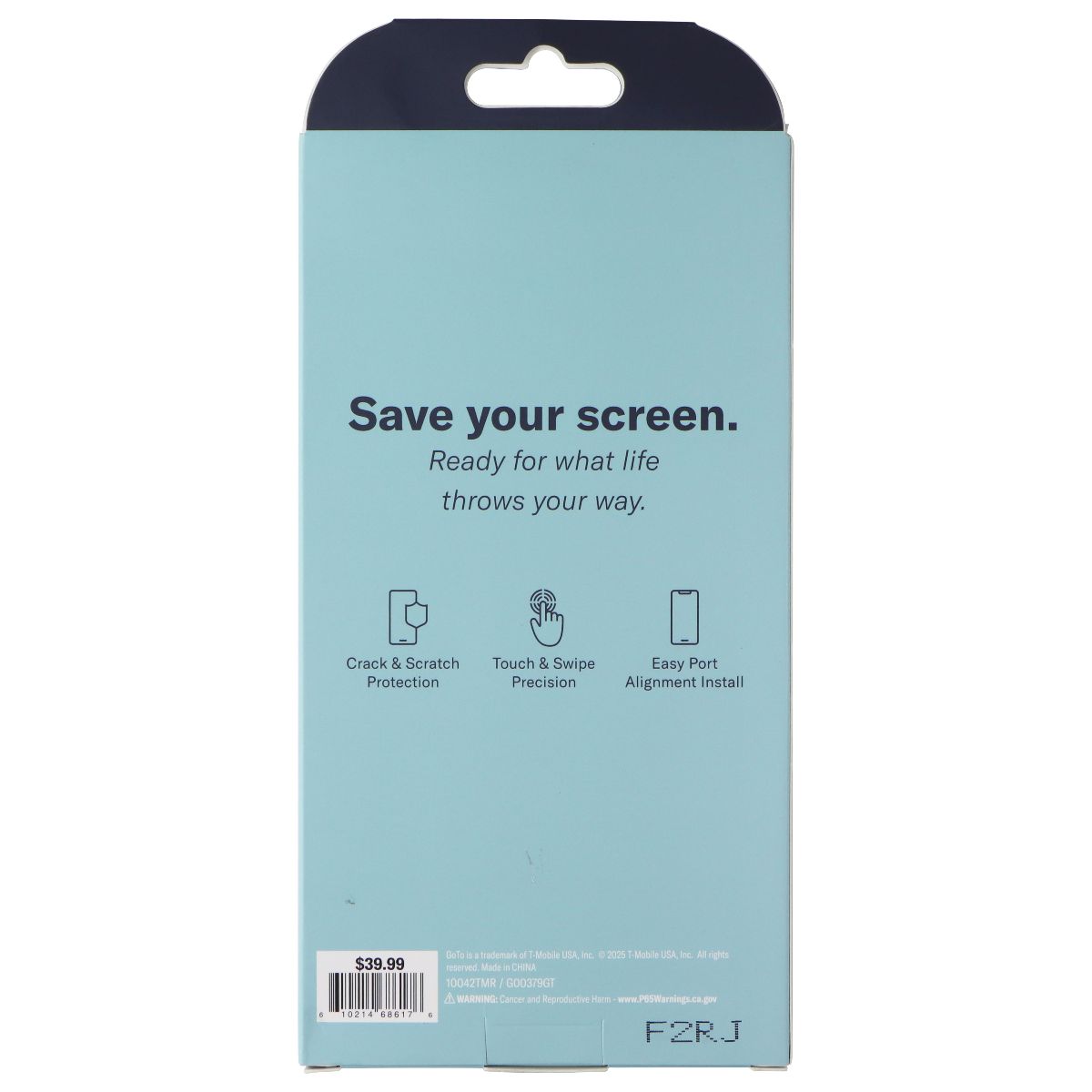 GoTo Tempered Glass Screen Protector for Google Pixel 9a - Clear Cell Phone - Screen Protectors GoTo - Simple Cell Bulk Wholesale Pricing - USA Seller