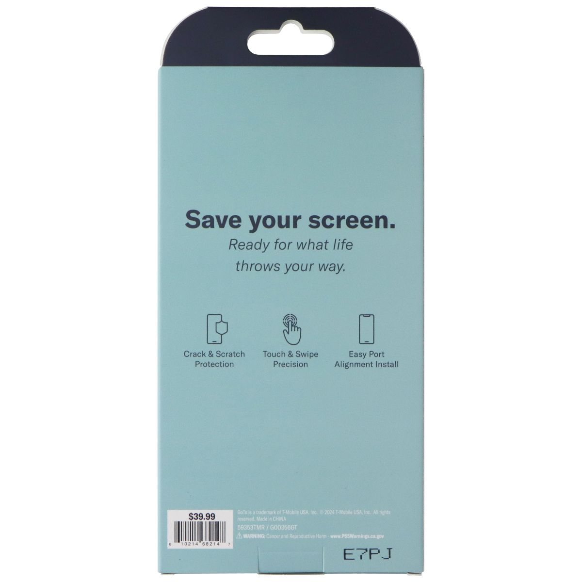 GoTo Tempered Glass Screen Protector for Apple iPhone 16 Plus / 15 Plus Cell Phone - Screen Protectors GoTo - Simple Cell Bulk Wholesale Pricing - USA Seller