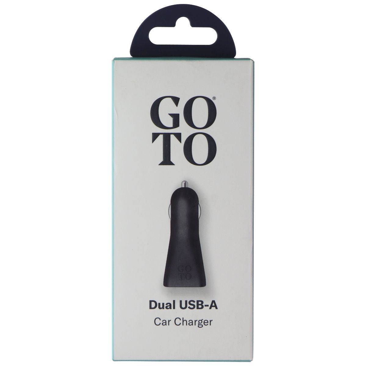 GoTo Dual USB-A (12-Watt) Car Charger for Smartphones, Tablets, and More - Black Cell Phone - Chargers & Cradles GoTo - Simple Cell Bulk Wholesale Pricing - USA Seller