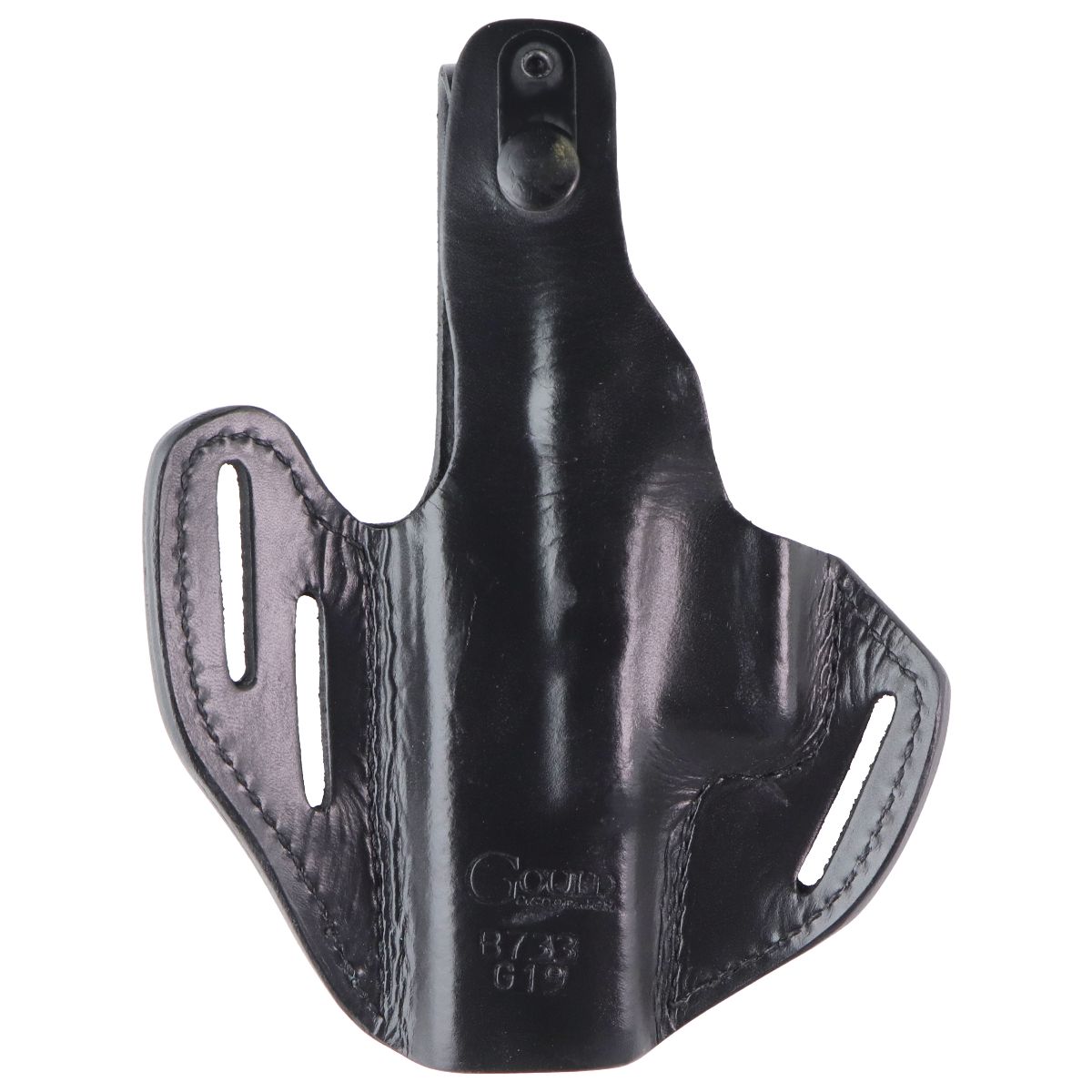 Gould & Goodrich B733-G19 Leather Three-Slot Pancake Holster (Black) Other Sporting Goods Gould & Goodrich - Simple Cell Bulk Wholesale Pricing - USA Seller