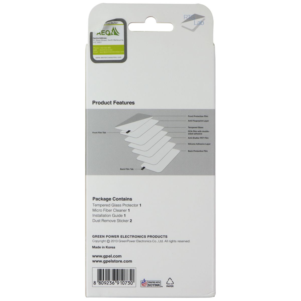 GPEL Real Tempered Glass Screen Protector for Apple iPhone 5s/iPhone 5c/iPhone 5 Cell Phone - Screen Protectors GPEL - Simple Cell Bulk Wholesale Pricing - USA Seller