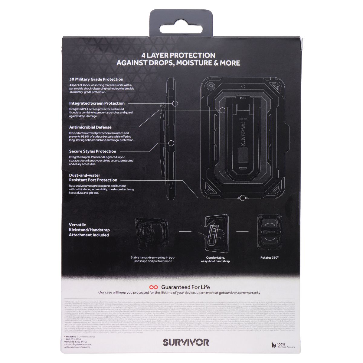 Griffin Survivor All-Terrain Case for Apple iPad Mini 5 (2019) iPad/Tablet Accessories - Cases, Covers, Keyboard Folios Griffin - Simple Cell Bulk Wholesale Pricing - USA Seller