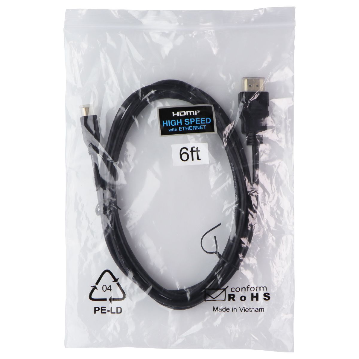 HDMI to Micro-HDMI (6-Foot) High Speed with Ethernet Cable - Black TV, Video & Audio Accessories - Video Cables & Interconnects Unbranded - Simple Cell Bulk Wholesale Pricing - USA Seller