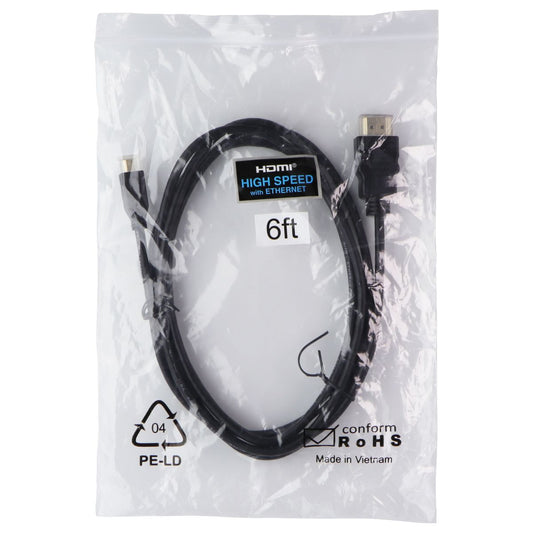 HDMI to Micro-HDMI (6-Foot) High Speed with Ethernet Cable - Black TV, Video & Audio Accessories - Video Cables & Interconnects Unbranded - Simple Cell Bulk Wholesale Pricing - USA Seller