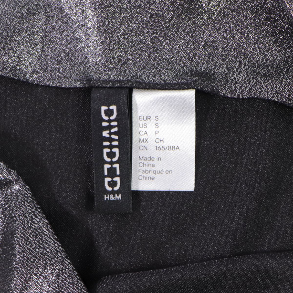 H&M Divided Brand Form Fitting One Shoulder Top - Size S - Shiny Silver Other Sporting Goods H&M - Simple Cell Bulk Wholesale Pricing - USA Seller