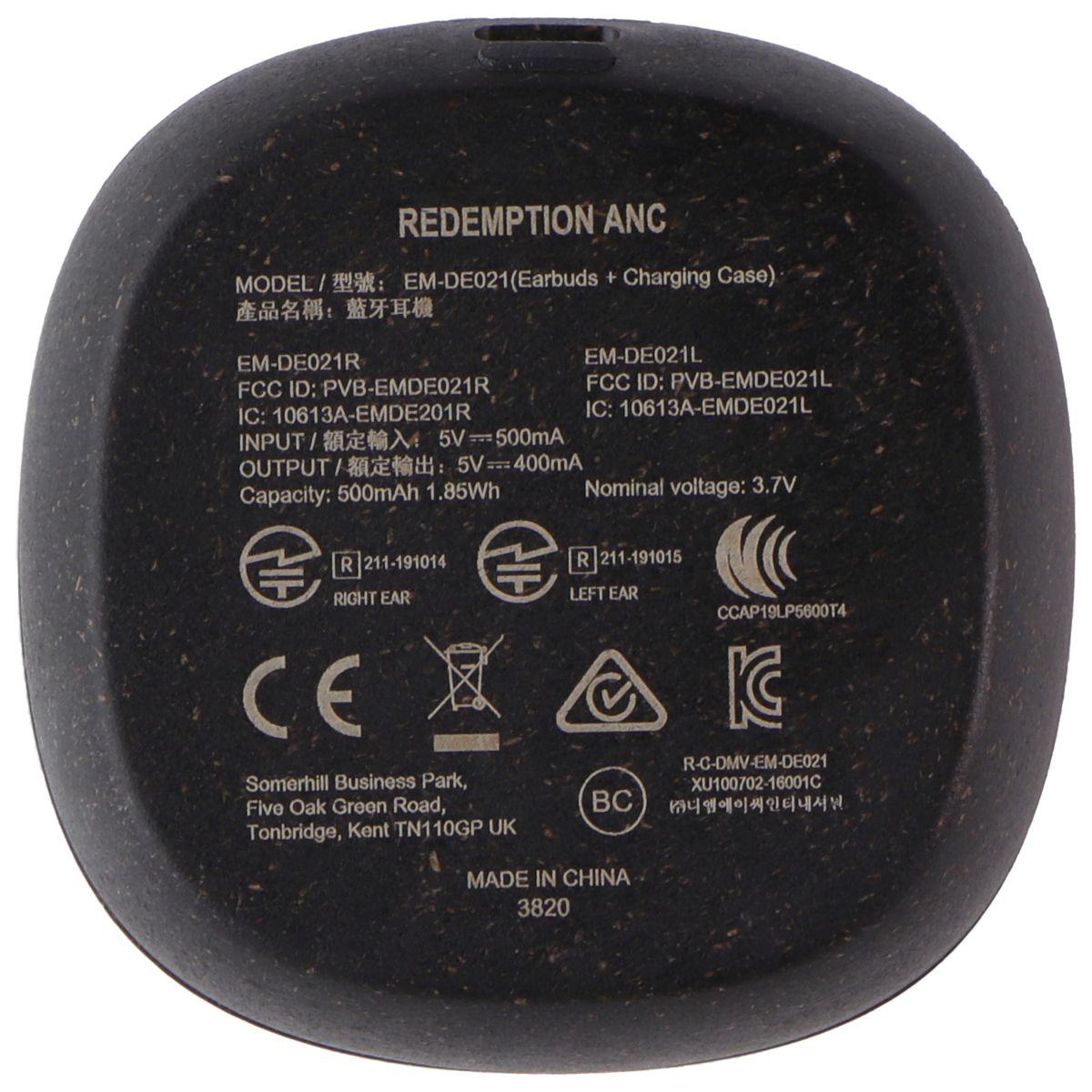 House of Marley Redemption ANC (EM-DE021-SBA) In-Ear Earbuds - Black Portable Audio - Headphones House Of Marley - Simple Cell Bulk Wholesale Pricing - USA Seller