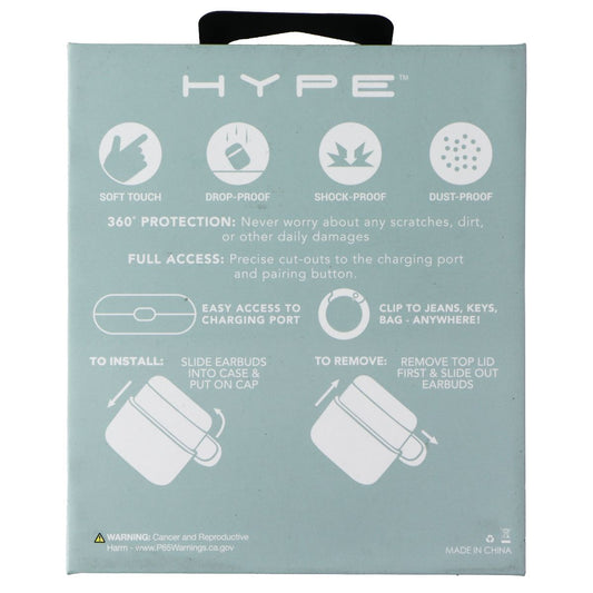 Hype Carrying Case for Apple AirPods 3rd Generation - Gray Portable Audio - Headphones Hype - Simple Cell Bulk Wholesale Pricing - USA Seller