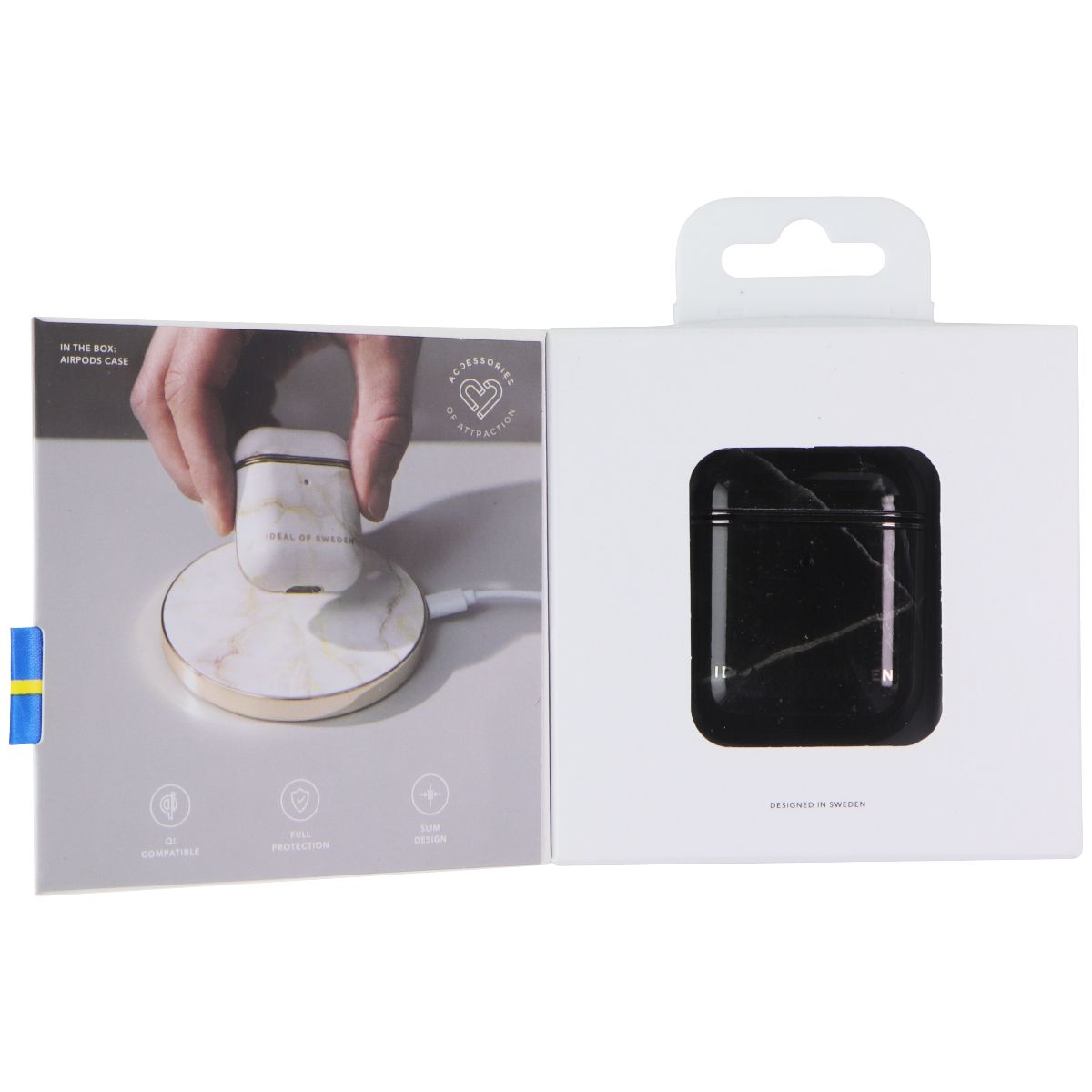 iDeal of Sweden Case for AirPods 1st Gen & 2nd Gen - Black Thunder Marble iPod, Audio Player Accessories - Cases, Covers & Skins iDeal of Sweden - Simple Cell Bulk Wholesale Pricing - USA Seller