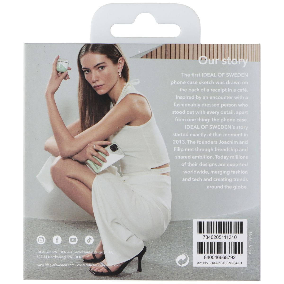 IDEAL OF SWEDEN Printed Case for Apple AirPods 3rd Gen - Como Black